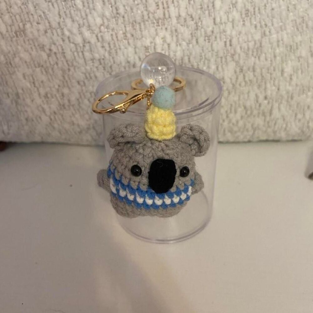 Handmade Crocheted Keychain Koala